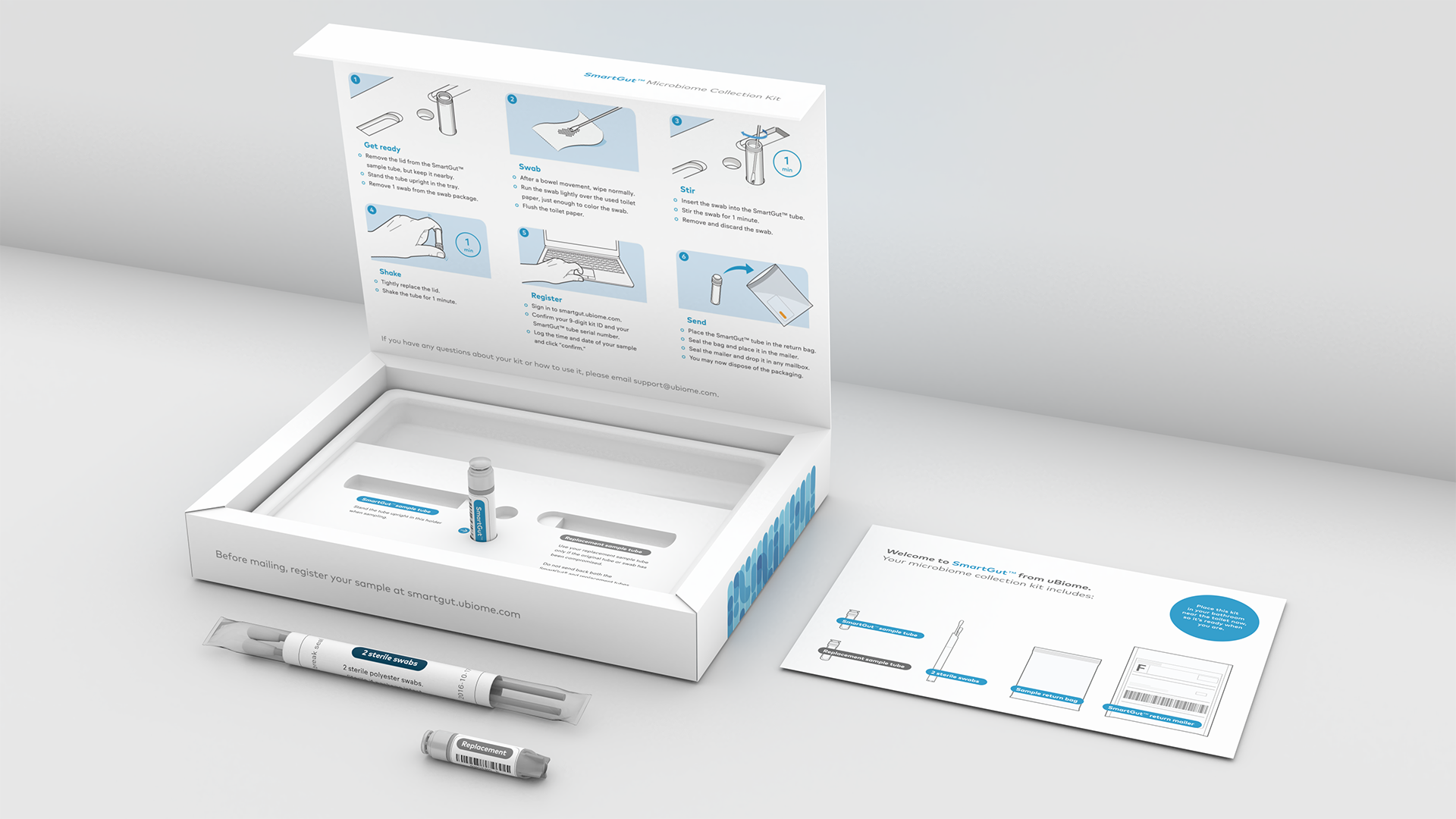 uBiome testing kit packaging